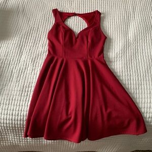 Red cocktail dress